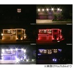 家を彩る光のハロウィンショー、4年前からの恒例行事に近隣住民も大喜び。