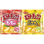 もも味＆バナナ味のポテチ誕生、湖池屋が“第4の朝食”目指し開発。