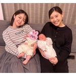 西野未姫の長女と峯岸みなみの長女が初対面「まさか同い年ベイビーのママになるなんて」