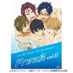 「Free！」3作目のBD総合首位、第11話と最終第12話を収録した第6巻で。