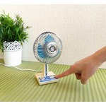 手のひらサイズの「昭和扇風機」、USBで給電