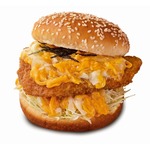 “ご飯じゃないよ、パンだよ”ドムドムバーガー「かつ丼バーガー」まさにかつ丼の味わい