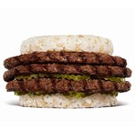 バーガーキングが“アメリカンな大型ごはんバーガー”、ライスパティは八代目儀兵衛と共同開発